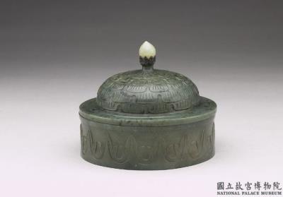 图片[2]-Jade round box with lid, India-China Archive